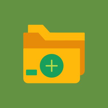 Dosya dizini simgesinin vektör illüstrasyonu