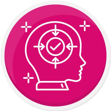 Çemberin içinde kafası olan bir beyin