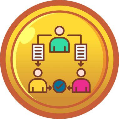 İnsan simgesinin vektör illüstrasyonu