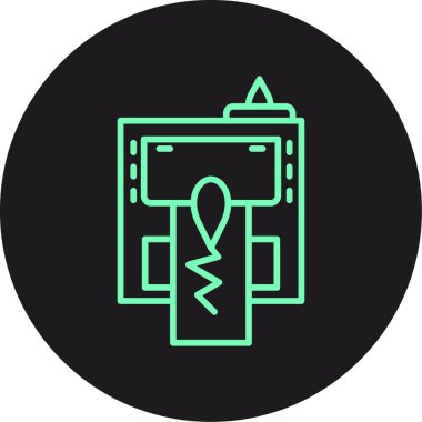 vektör atm simgesi illüstrasyonu