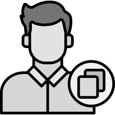 Bardak içecek adam simgesi ana hatlarıyla