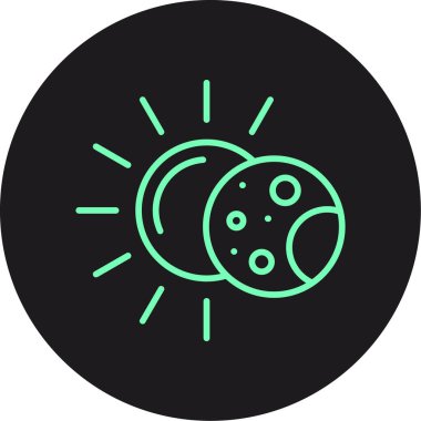 Eşsiz Güneş Vektörü Kabartma Simgesi