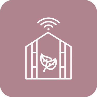 Bir ev simgesinin vektör illüstrasyonu