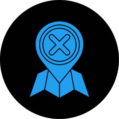 Harita işaretçi simgesi, basit tarzı