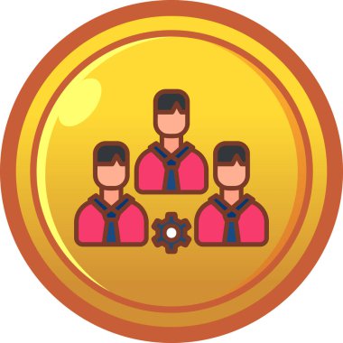 Takım vektör simgesi modern basit vektör çizimi