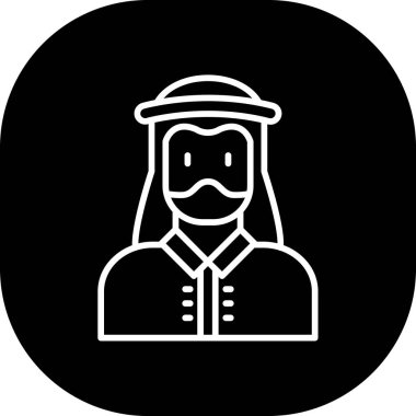 kadın simge vektör illüstrasyonu