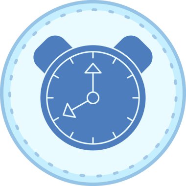 Çalar saat simgesi. Çalar saat vektör simgesi web için anahat çizimi