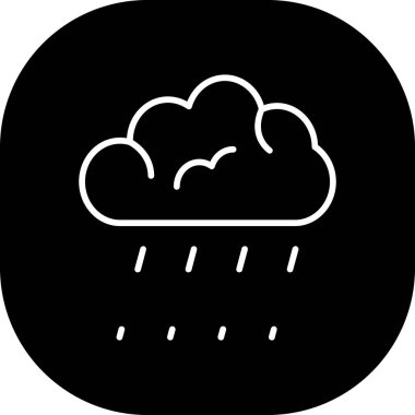 Bulut. Web simgesi basit illüstrasyon