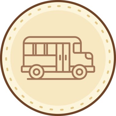 Bir kamyon simgesinin vektör çizimi