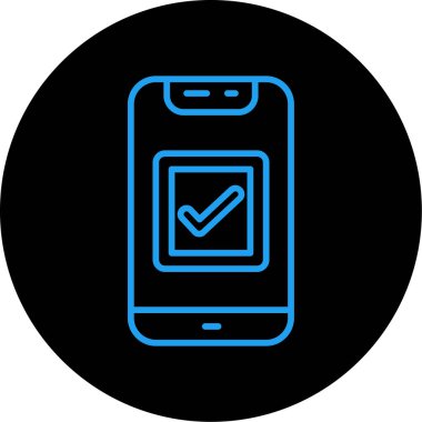 Kişisel ve ticari kullanım için vektör mobil simgesi.