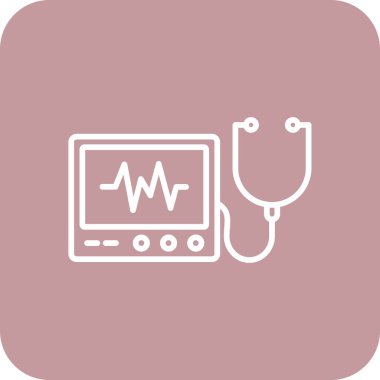 tıbbi ağ simgesi vektör illüstrasyonu