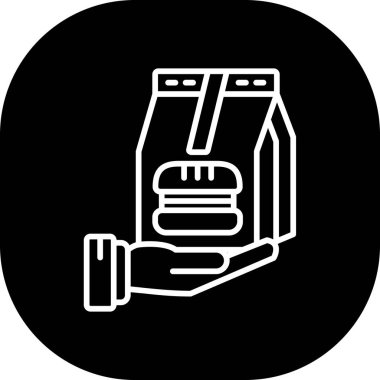 Gıda simgesinin vektör illüstrasyonu