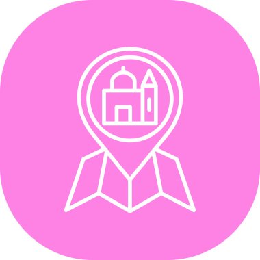 Benzersiz yapı vektör çizgisi simgesi