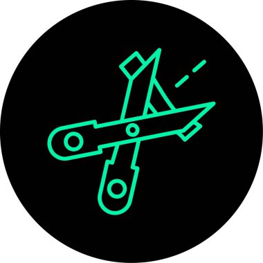 uçak ikonu vektör illüstrasyonu