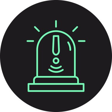 Bir ampulün vektör illüstrasyonu