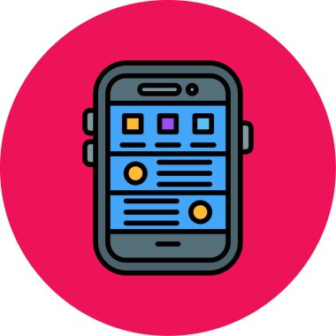 Cep telefonu. Basit resimleme