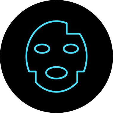 Moda biçimi izole edilmiş arkaplanda maske simgesi