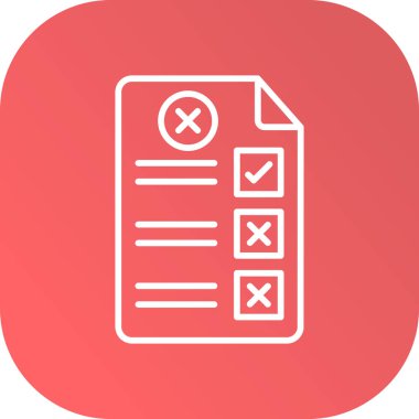 Kontrol listesi simgesi soyut arkaplanda izole edildi