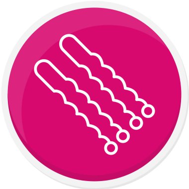 sosis simgesi vektör illüstrasyonu