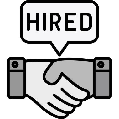 iş tokalaşma vektör simgesi - biçimi