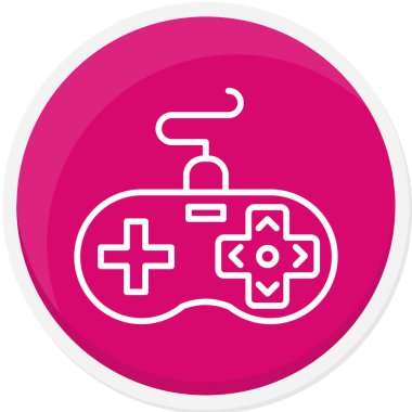 Sopalı oyun kumandası. Basit simge