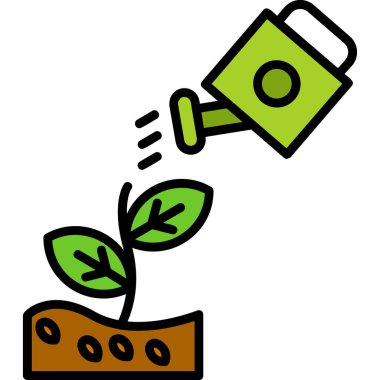 Bitki. Web simgesi basit illüstrasyon