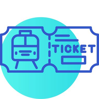 bilet simgesi modern vektör illüstrasyonu