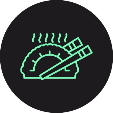 Bir benzin istasyonu simgesinin vektör illüstrasyonu