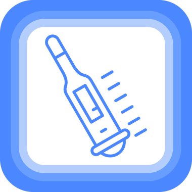 Şırınga web simgesi vektör çizimi