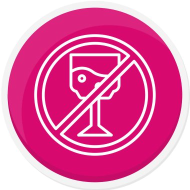 İçecek ikonu vektör illüstrasyonu yok