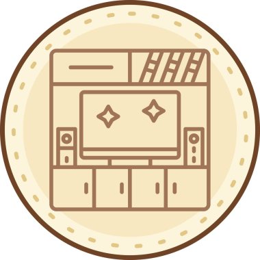 Modern simgenin vektör illüstrasyonu