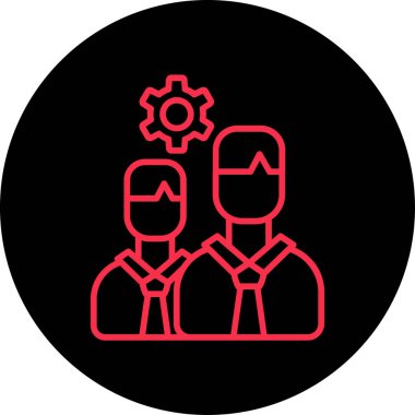 İş ve finans simgesinin vektör illüstrasyonu