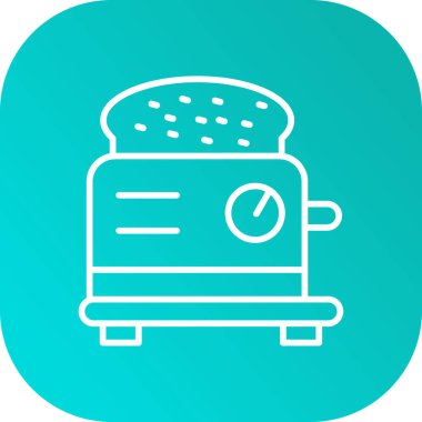 vektör tost makinesi resimleme