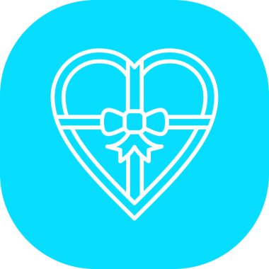 Kalp ikonu vektör illüstrasyonu