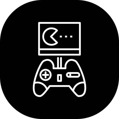 Oyun simgesinin vektör illüstrasyonu