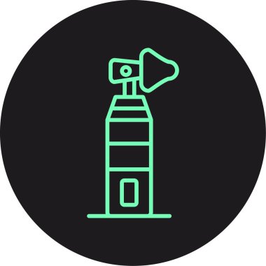 Benzersiz püskürtme vektörü kabartma simgesi