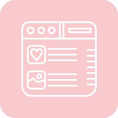 Ağ simgesi, akıllı telefonlu kalbin vektör illüstrasyonu