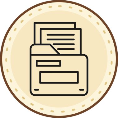 Bir gazete simgesinin vektör illüstrasyonu