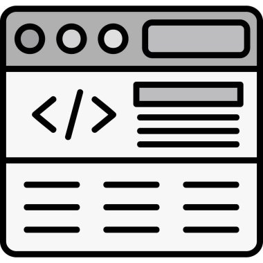 Kodlama geliştirme programlama simgesi