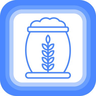 Buğday simgesi, vektör çizimi