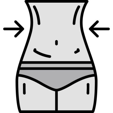 İç çamaşırı. Web simgesi basit illüstrasyon