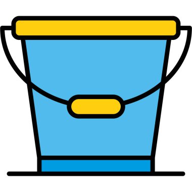 Kova kova. Web simgesi vektör illüstrasyonu