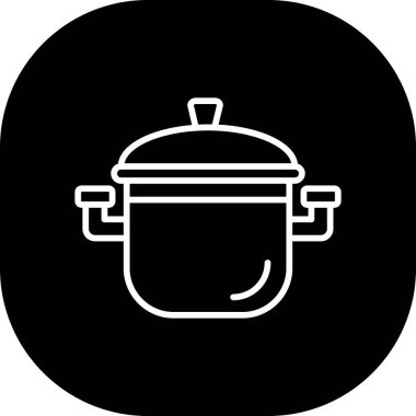 vektör pişirme pot illüstrasyonu