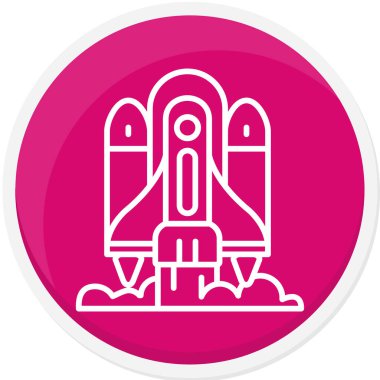 Roket simge vektör çizim