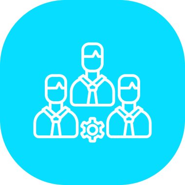 Takım çalışması simgesi vektör illüstrasyonu