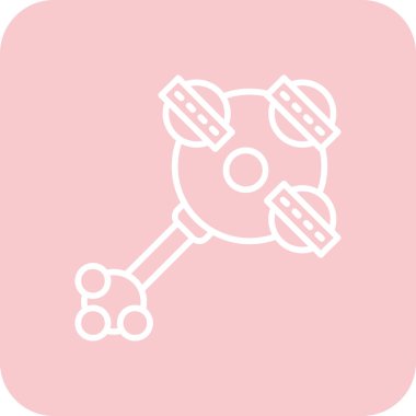 Bir robot simgesinin vektör illüstrasyonu