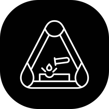 Kamp simgesinin vektör çizimi