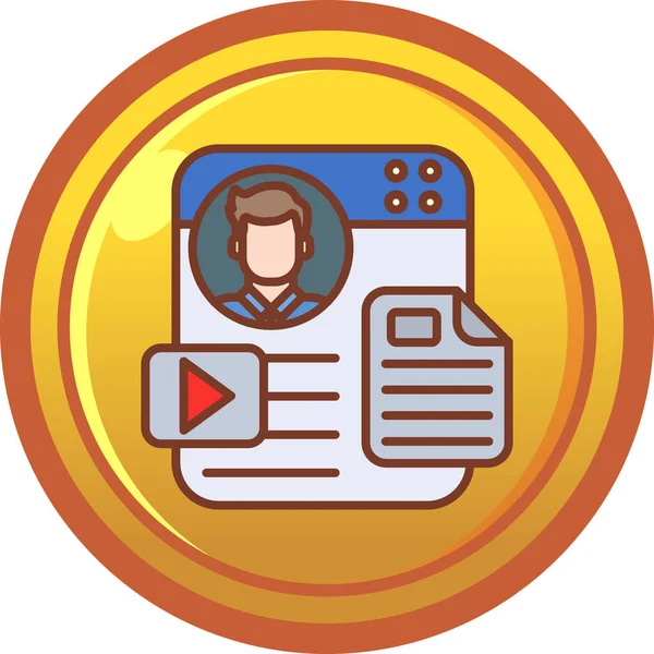 iş kartı vektör simgesi