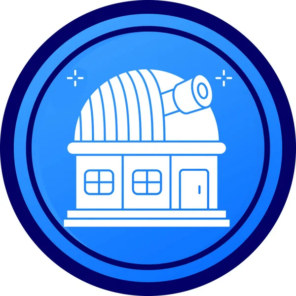 Mavi ve beyaz bir ikonun vektör illüstrasyonu