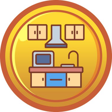 Rozet biçiminde bilgisayar donanım simgesi